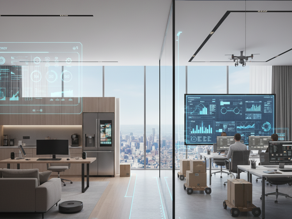 Иллюстрация интеллектуального дома